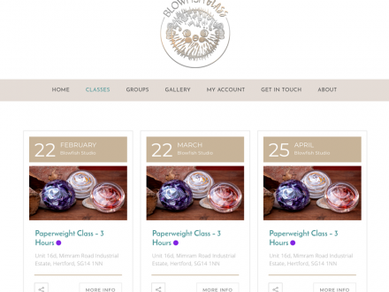 Blowfish Glass Site Design