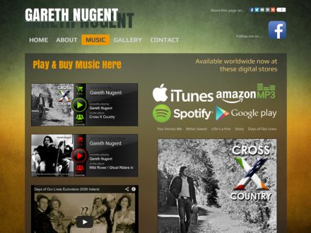 Musician Band Site Design
